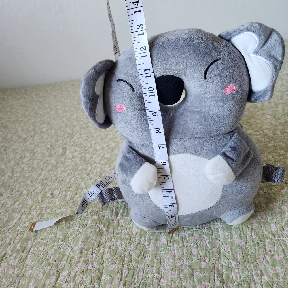 baby bump protect backpack Charming Gray Koala Plush  for Kids Girls/Boy's